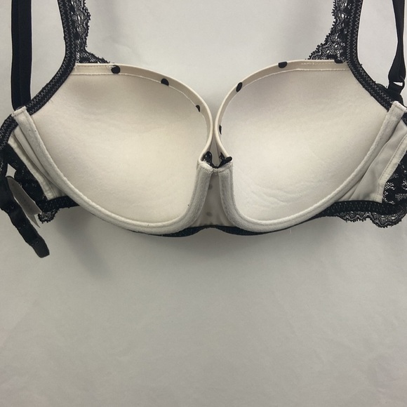 Victoria’s Secret Balconet 34C Black White Bra - Picture 7 of 9